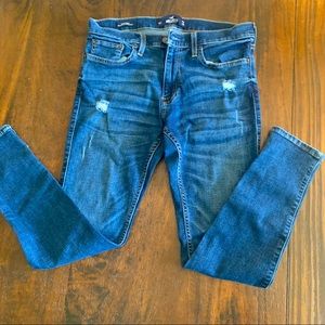 Men’s Hollister ripped skinny jeans